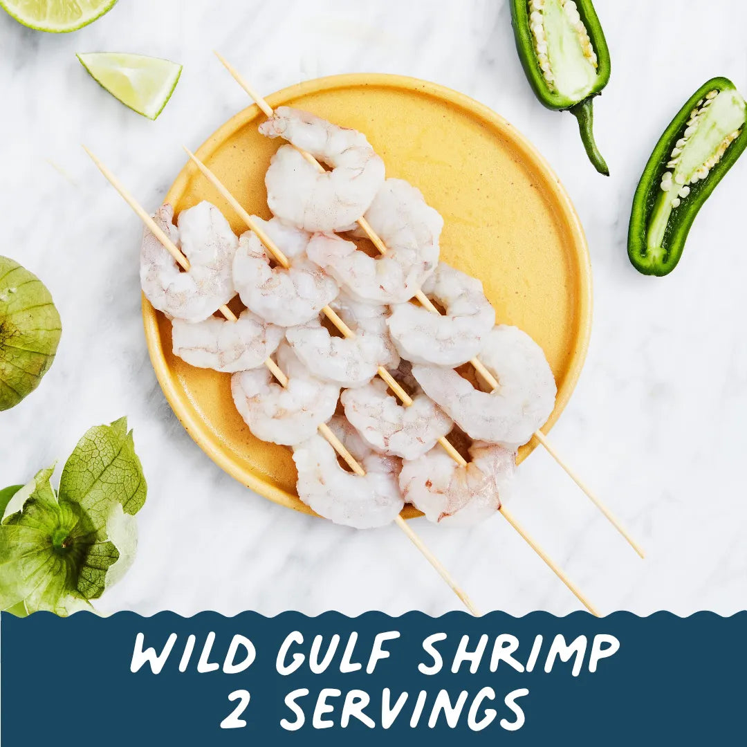 2 Servings Wild Gulf Shrimp