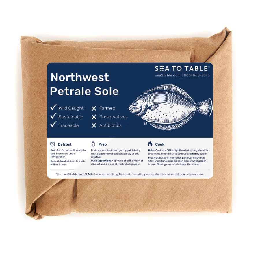Northwest Petrale Sole, packaged