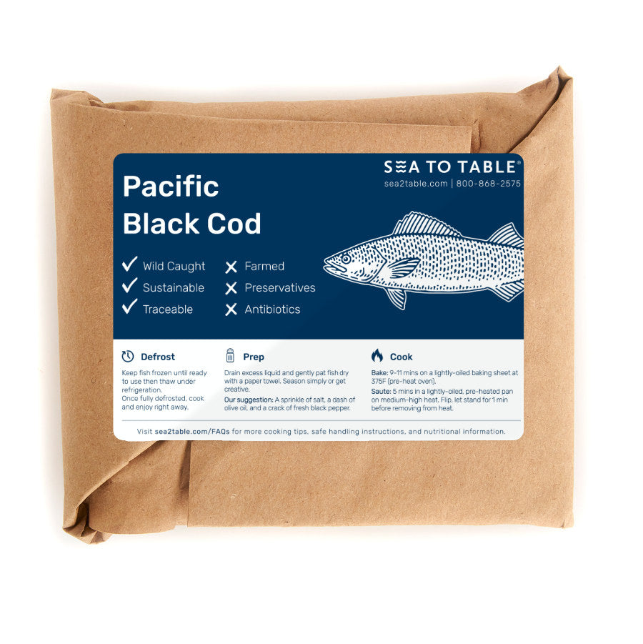 Pacific Black Cod (2 x 5oz servings)
