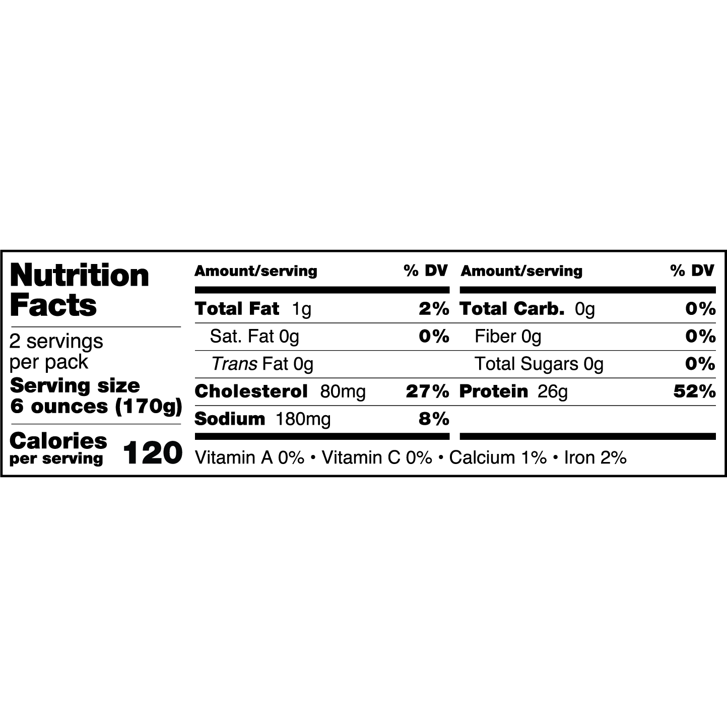 Northwest Pacific Cod (2 x 6oz servings)
