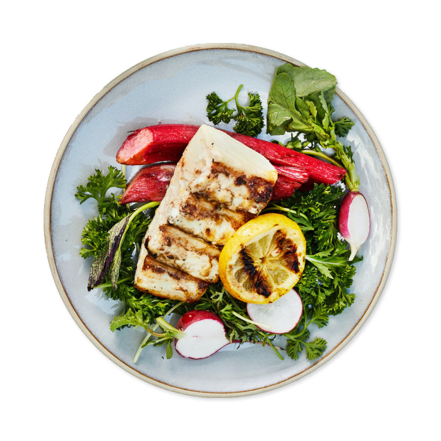 halibut plated Seafood