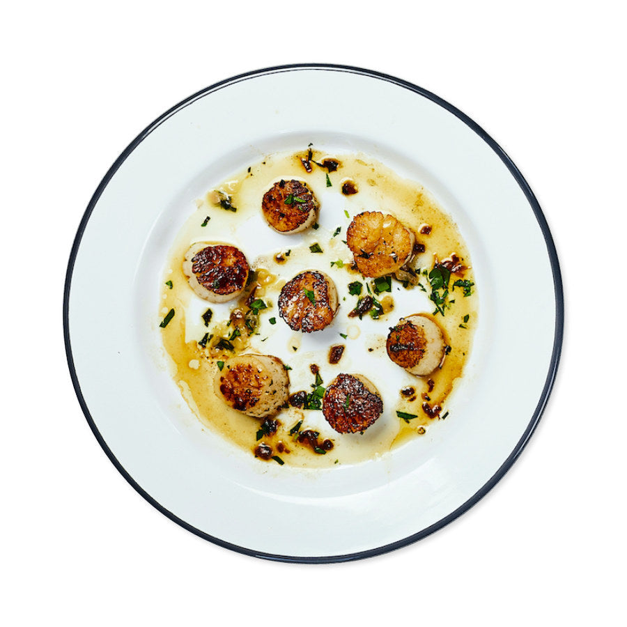 Seared Wild Atlantic Sea Scallop, plated