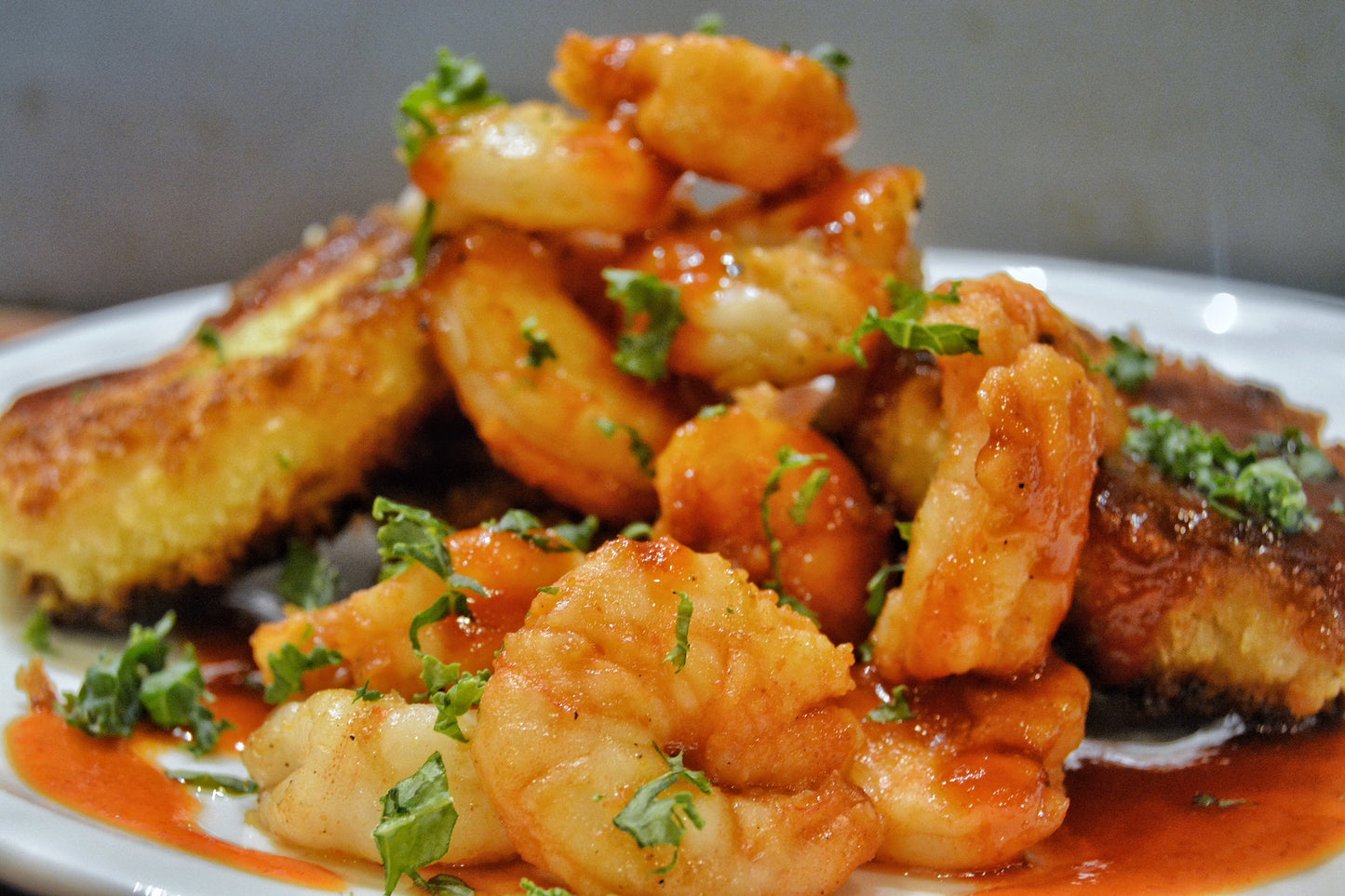 Grilled Honey Sriracha Shrimp