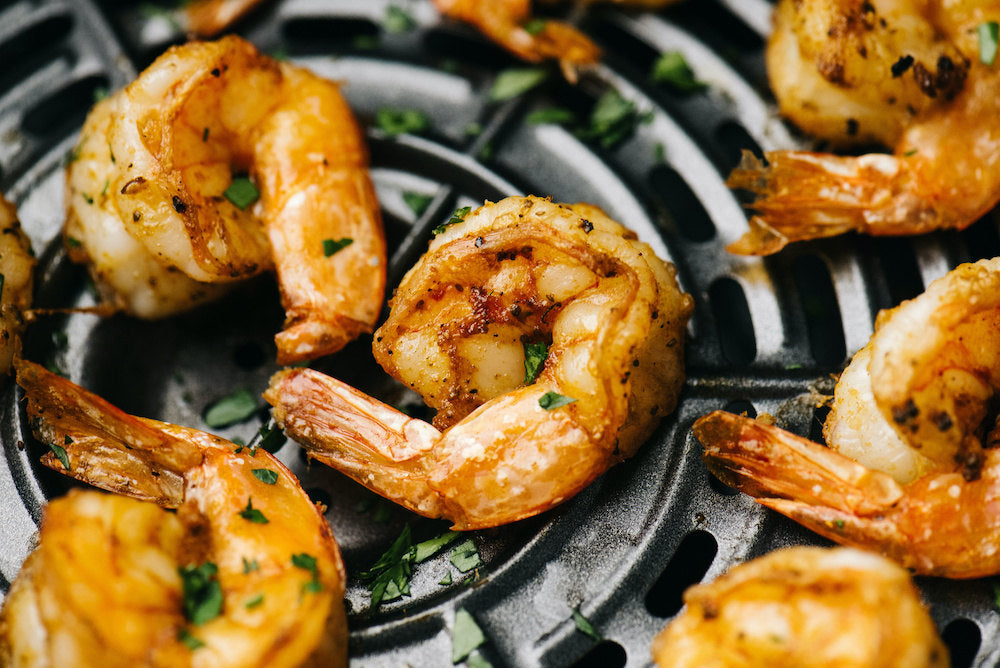 Shrimp in an air fryer