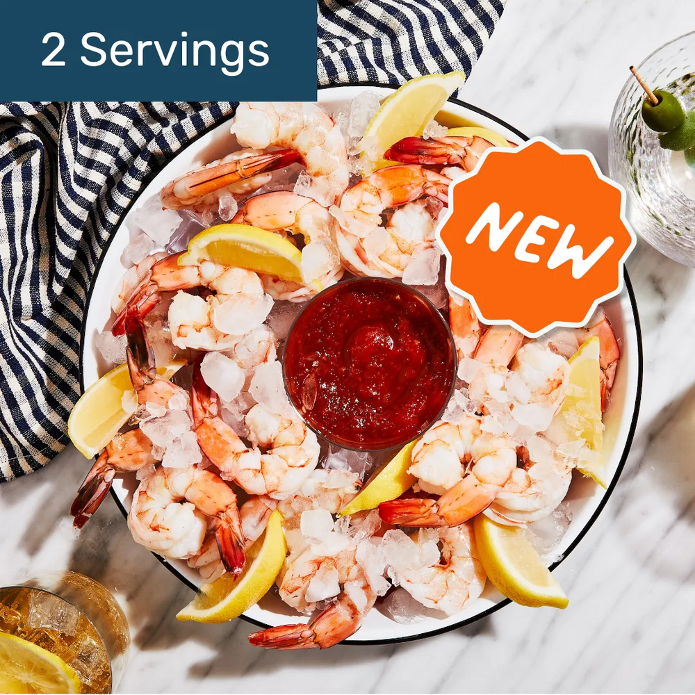 Jumbo Wild Gulf Cocktail Shrimp (2 x 6pc servings)