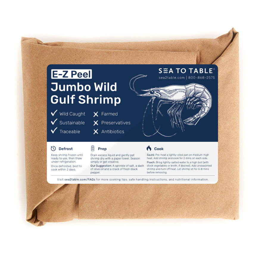 
                  
                    Jumbo Easy-Peel Wild Gulf Shrimp (2 x 5pc servings)
                  
                