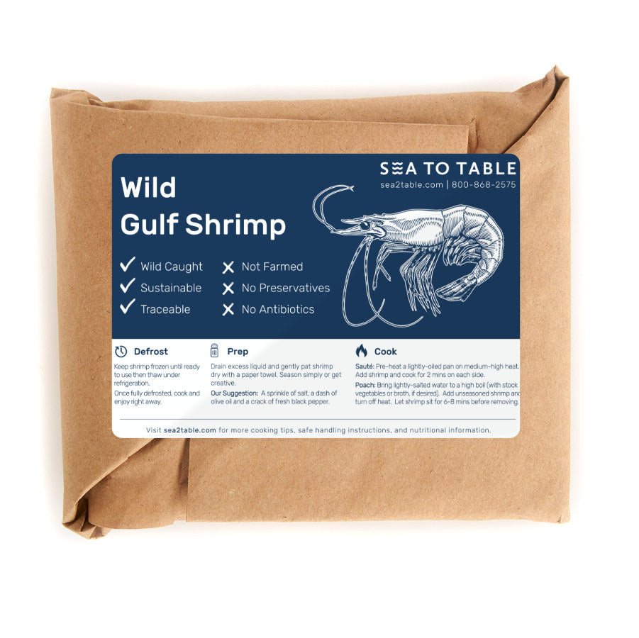 
                  
                    Two Packs of Wild Gulf Shrimp
                  
                
